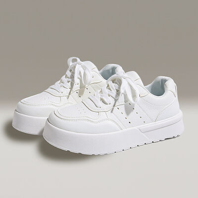 Lace Up Platform Athletic Sneakers