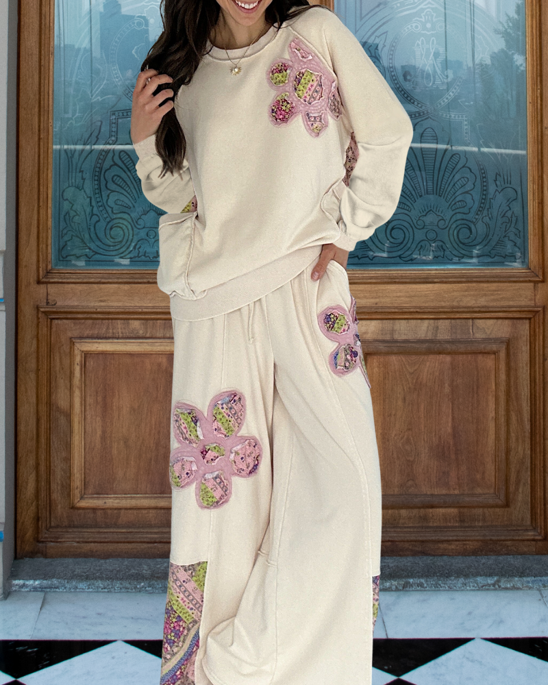 Cotton Floral Sticker Set