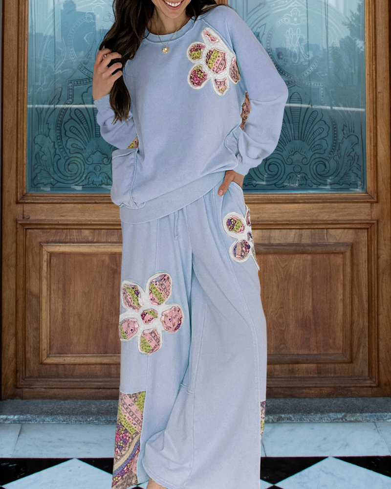 Cotton Floral Sticker Set