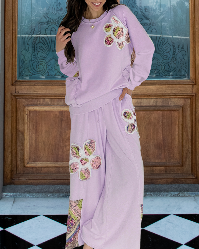 Cotton Floral Sticker Set