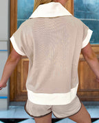 Chic Colorblock Leisure Set