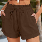 Dashingsoul Solid Color Loose Casual Fashion Shorts