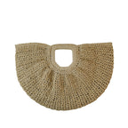 Dashingsoul Beach Vacation Western Fashion Semicircle Portable Portable Straw Bag