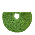 Dashingsoul Beach Vacation Western Fashion Semicircle Portable Portable Straw Bag