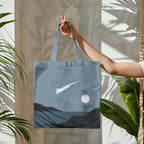 Dashingsoul Abstract Creative Cute Cat Leaping Under The Starry Sky Painting Art Bag