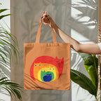 Dashingsoul Abstract Creative Cute Cat Print Art Bag