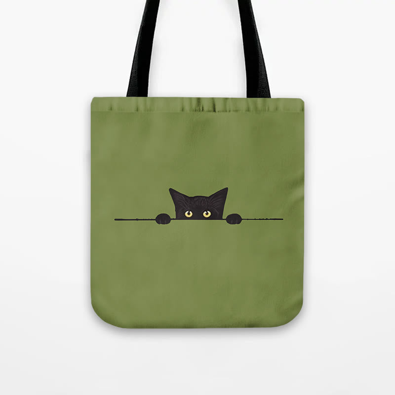 Dashingsoul Women's Casual Black Cat Print Bag