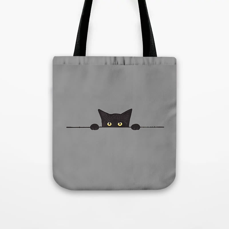 Dashingsoul Women's Casual Black Cat Print Bag