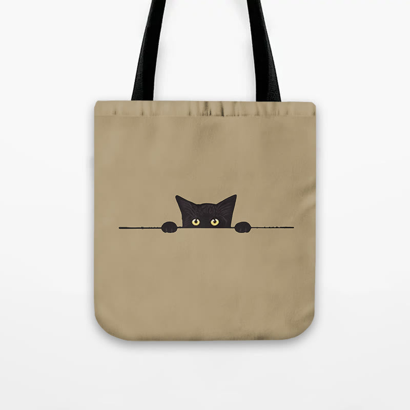 Dashingsoul Women's Casual Black Cat Print Bag