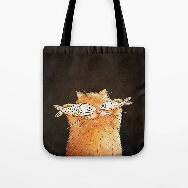 Dashingsoul Women's Casual Cute Cat Print Bag