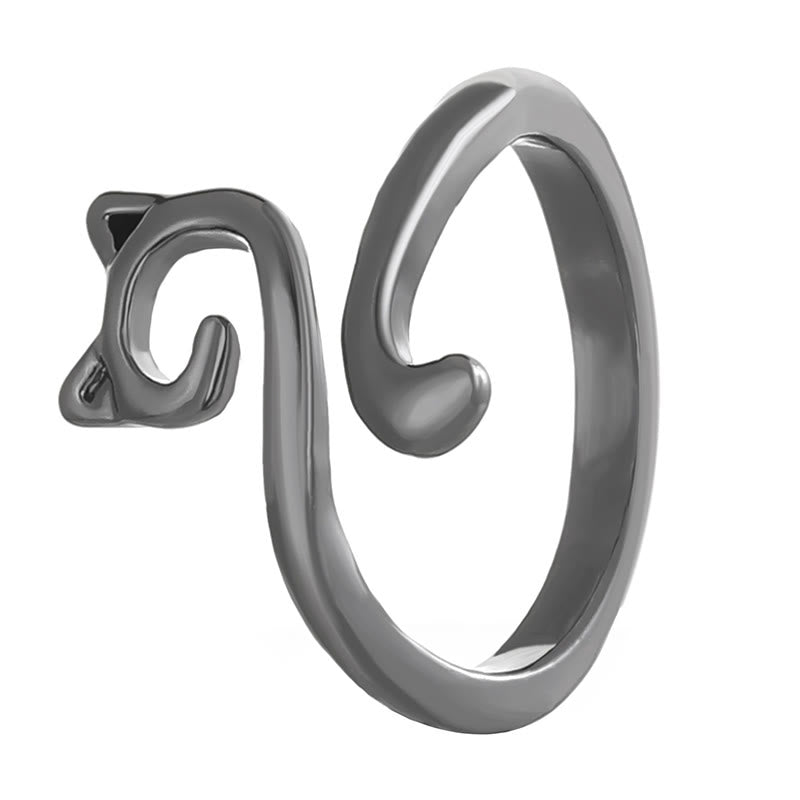 Dashingsoul Cute Geometric Cat Ring