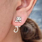 Dashingsoul Vintage Funny Kitten Earrings