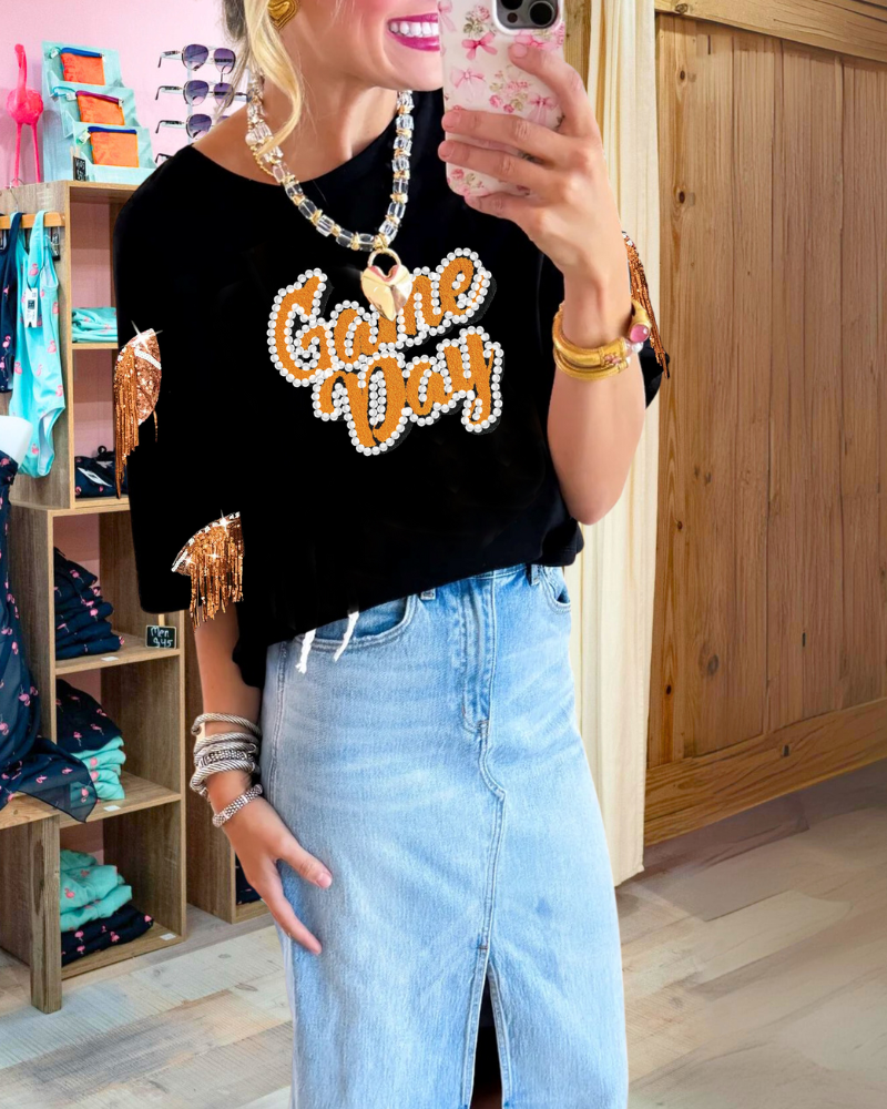 Game Day Sequined T-Shirt