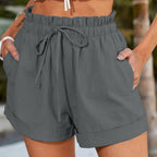 Dashingsoul Solid Color Loose Casual Fashion Shorts