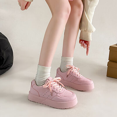 Lace Up Platform Athletic Sneakers