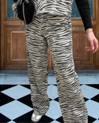 Trendy Zebra Striped Pants