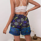 Dashingsoul Women's Ethnic Printed Casual Shorts