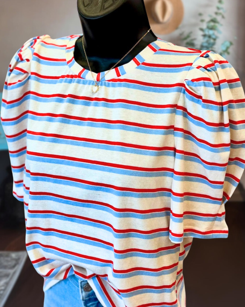 Stripe Puff Whimsy Top