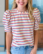 Stripe Puff Whimsy Top