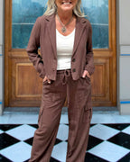 Linen Suit Jacket Set