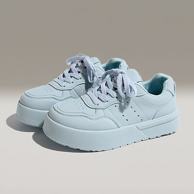 Lace Up Platform Athletic Sneakers