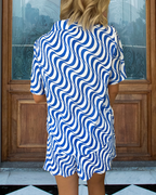 Wave Pleated Shorts Set