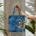 Dashingsoul Colorful Octopus Oil Painting Print Bag