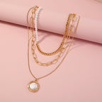 Dashingsoul Fashion Pearl Three Layer Necklace
