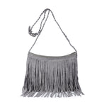 Dashingsoul Women'S Solid Color Tassel Messenger Bag