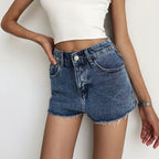 Dashingsoul Casual Pockets Tassels Denim Shorts