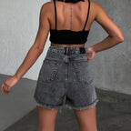 Dashingsoul High Waist Ripped Loose Casual Denim Shorts