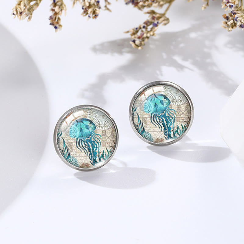 Dashingsoul Octopus Vintage Distressed Earrings