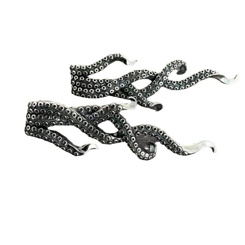 Dashingsoul Dark Retro Octopus Tentacles Exaggerated Earrings