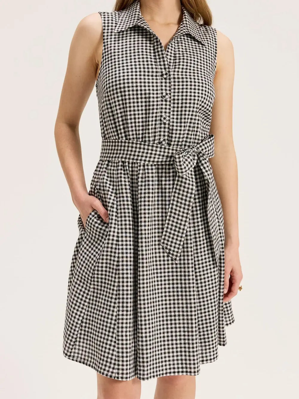 Courtside Check Mini Dress