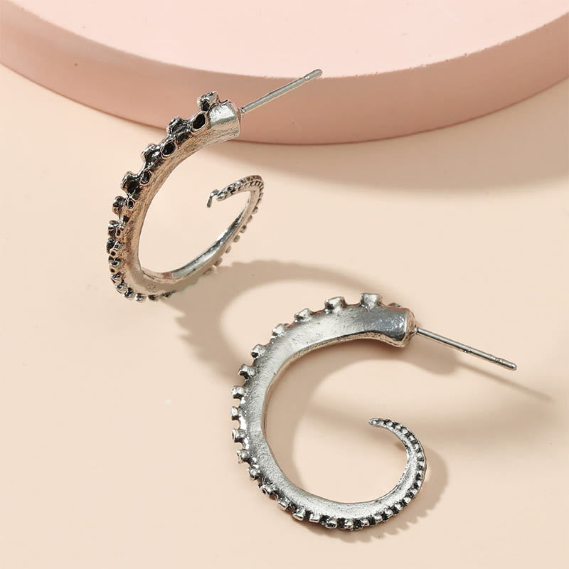 Dashingsoul Octopus Tentacles Distressed Earrings