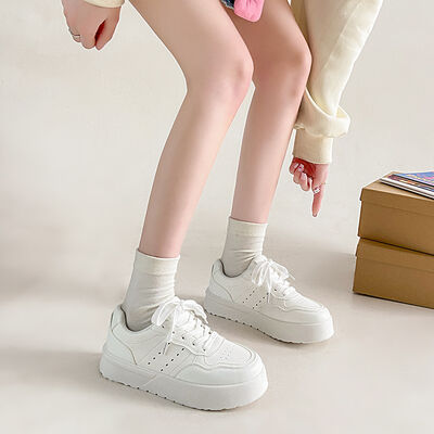 Lace Up Platform Athletic Sneakers