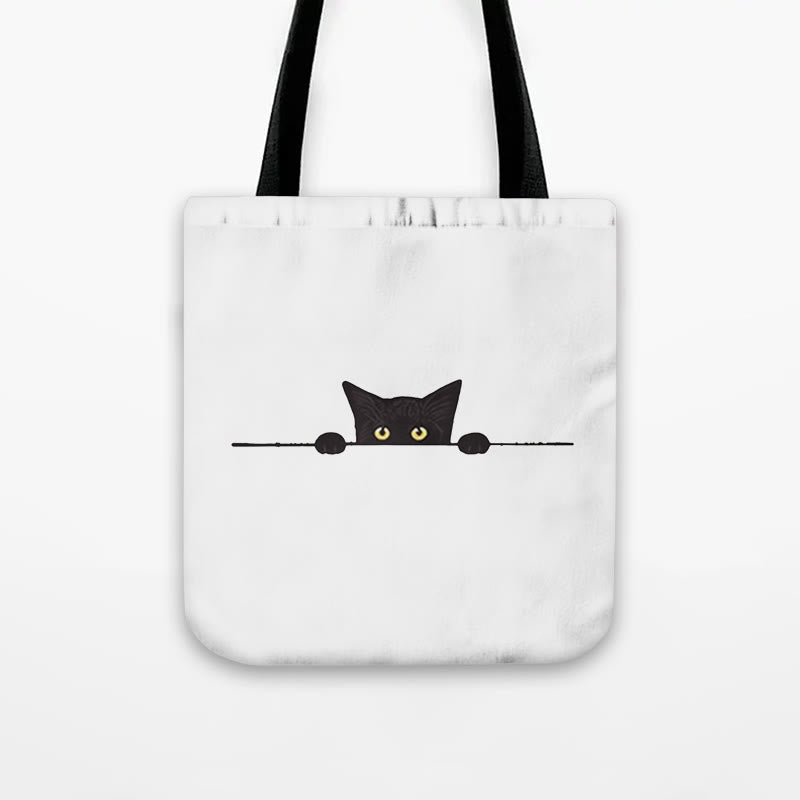 Dashingsoul Women's Casual Black Cat Print Bag