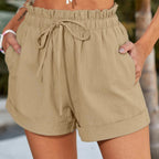 Dashingsoul Solid Color Loose Casual Fashion Shorts