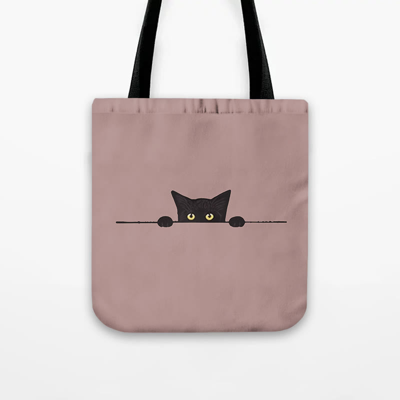 Dashingsoul Women's Casual Black Cat Print Bag