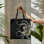 Dashingsoul Colorful Octopus Oil Painting Print Bag