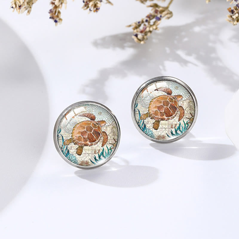 Dashingsoul Octopus Vintage Distressed Earrings