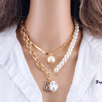 Dashingsoul Fashionable Simple Pearl Necklace